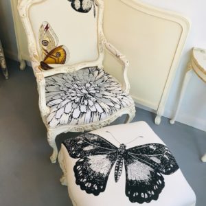 butterfly chair & footstool
